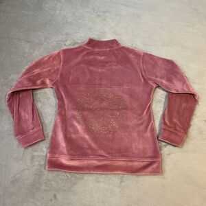 Versace Authentic velour zip up sweatshirt